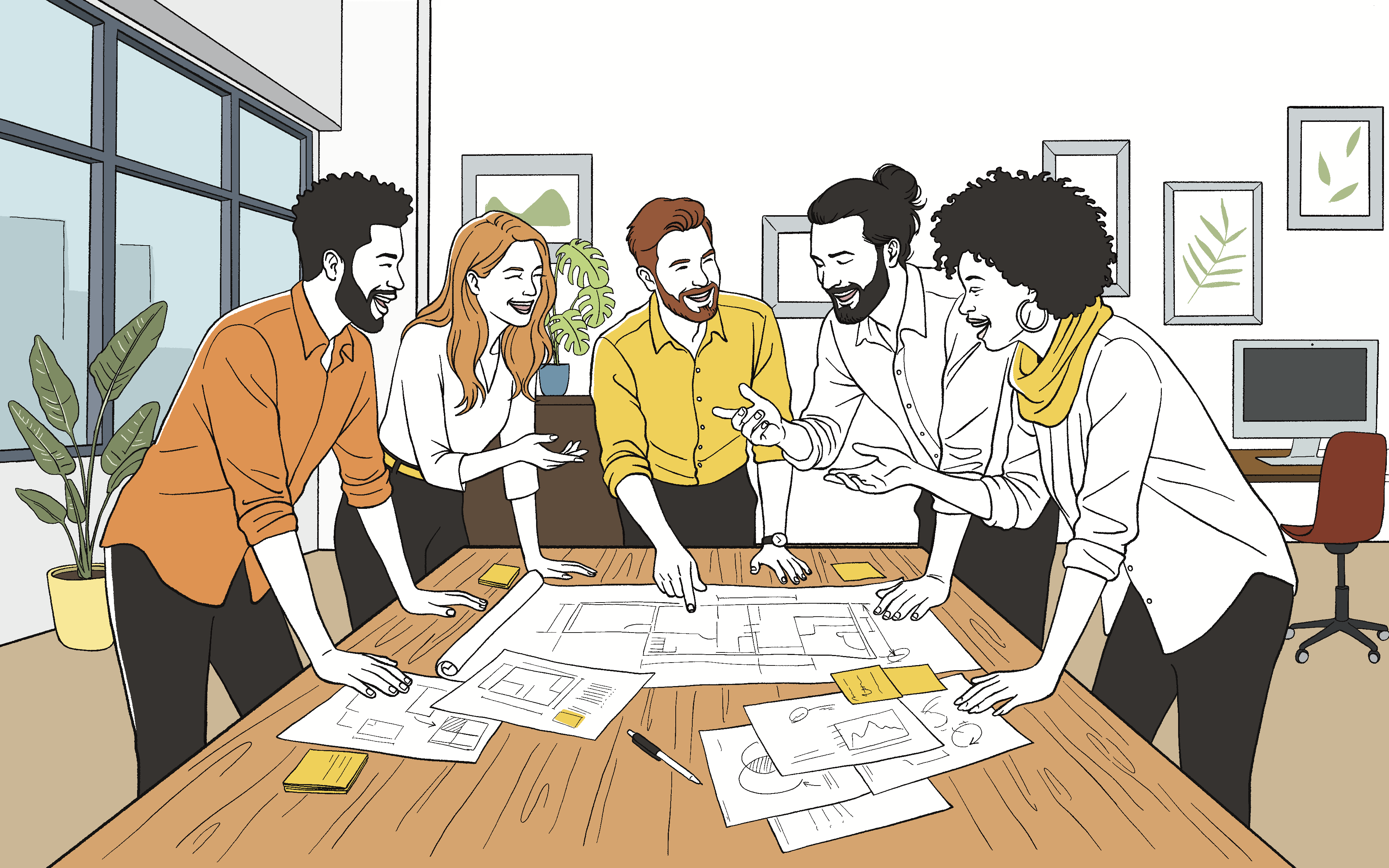 SHOTチーム 企画会議（モノクロ）